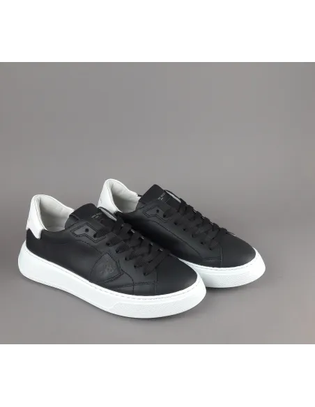 Philippe Model \ Sneakers Uomo New Temple Pelle Nero Prezzo 320,00