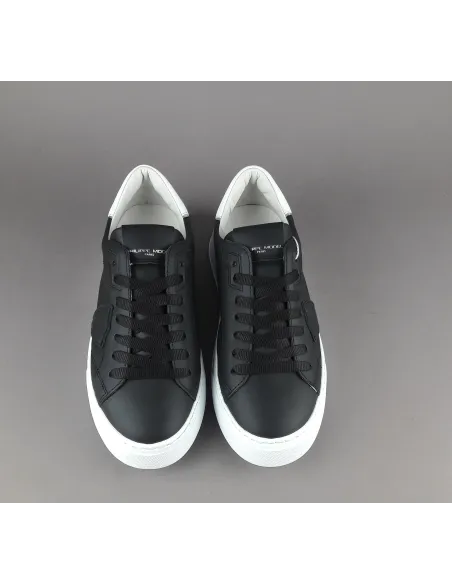 Philippe Model \ Sneakers Uomo New Temple Pelle Nero Prezzo 320,00