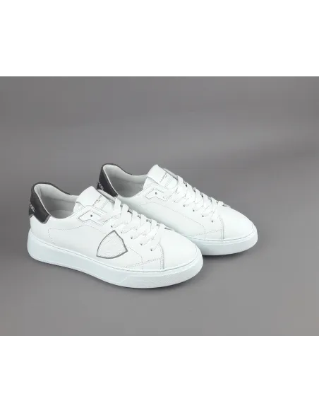 Philippe Model \ Sneakers Uomo New Temple Pelle Bianco Spoiler Crackle' Prezzo 320,00