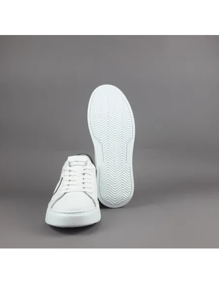 Philippe Model \ Sneakers Uomo New Temple Pelle Bianco Spoiler Crackle' Prezzo 320,00