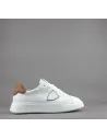 Philippe Model \ Sneakers Uomo New Temple Pelle Bianco Spoiler Cuoio Prezzo 340,00