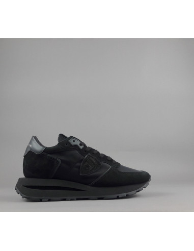 Philippe Model \ Sneakers Uomo New Tropez Camoscio Tela Nero Prezzo 295,00