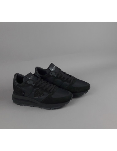 Philippe Model \ Sneakers Uomo New Tropez Camoscio Tela Nero Prezzo 295,00