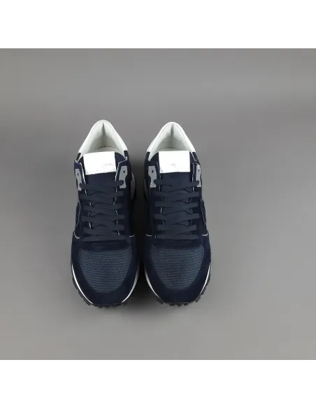 Philippe Model \ Sneakers Uomo New Tropez Camoscio Tela Blu Scuro Prezzo 295,00