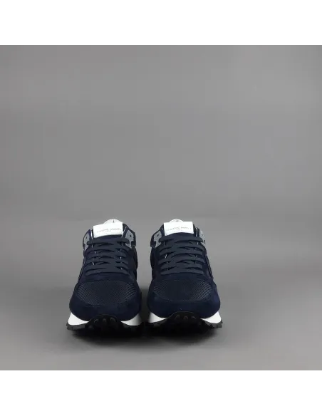 Philippe Model \ Sneakers Uomo New Tropez Camoscio Tela Blu Scuro Prezzo 295,00