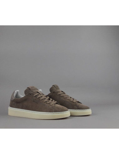 D.A.T.E. \ Sneakers Levante Uomo Camoscio Marrone Prezzo 195,00