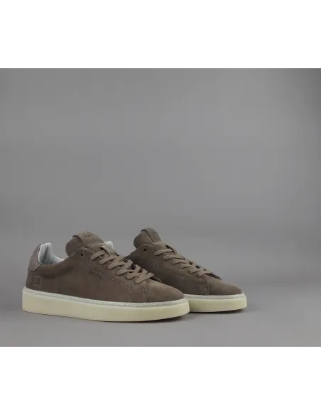 D.A.T.E. \ Sneakers Levante Uomo Camoscio Marrone Prezzo 195,00