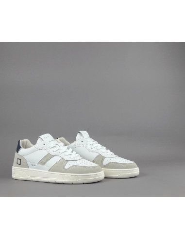 D.A.T.E. \ Sneakers Court Uomo Pelle Bianco Prezzo 165,00
