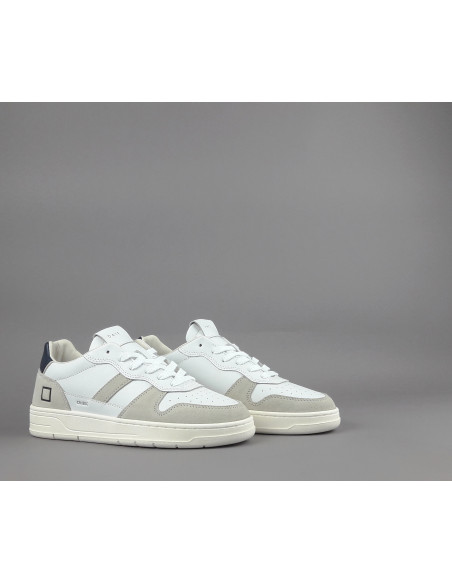 D.A.T.E. \ Sneakers Court Uomo Pelle Bianco Prezzo 165,00
