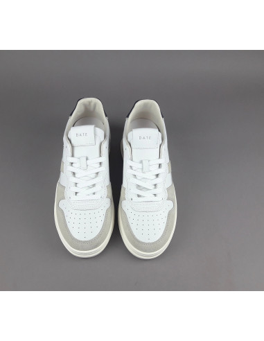 D.A.T.E. \ Sneakers Court Uomo Pelle Bianco Prezzo 165,00