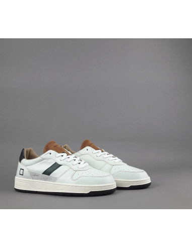 D.A.T.E. \ Sneakers Court Uomo Pelle Bianco Prezzo 185,00