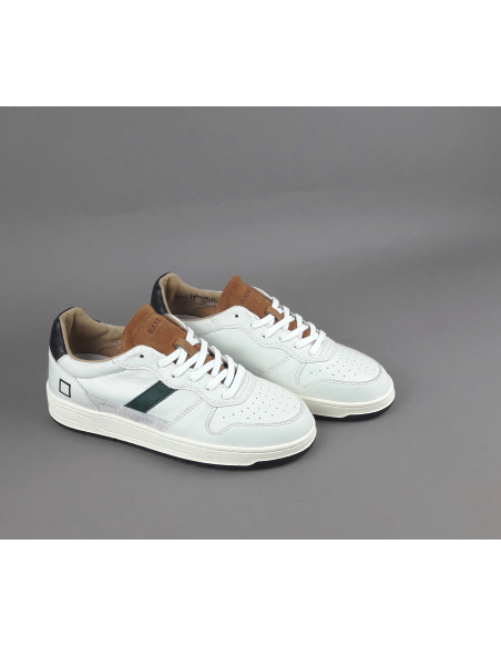 D.A.T.E. \ Sneakers Court Uomo Pelle Bianco Prezzo 185,00