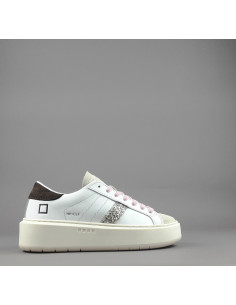 D.A.T.E. \ Sneakers Hill Platform Donna Pelle Bianco Prezzo 185,00
