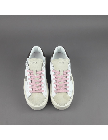 D.A.T.E. \ Sneakers Hill Platform Donna Pelle Bianco Prezzo 185,00