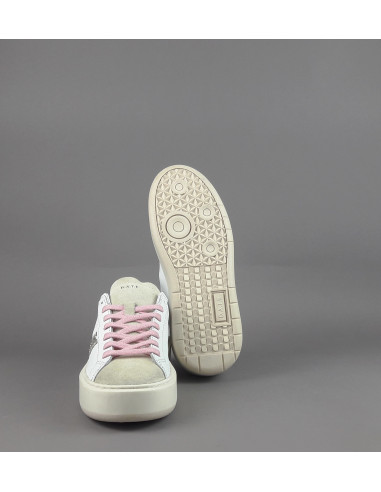 D.A.T.E. \ Sneakers Hill Platform Donna Pelle Bianco Prezzo 185,00
