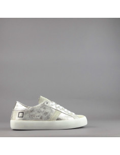 D.A.T.E. \ Sneakers Hill Low Donna Pelle Platino Prezzo 175,00
