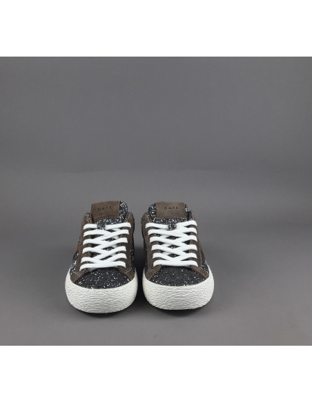 D.A.T.E. \ Sneakers Hill Low Donna Glitter Antracite Prezzo 175,00