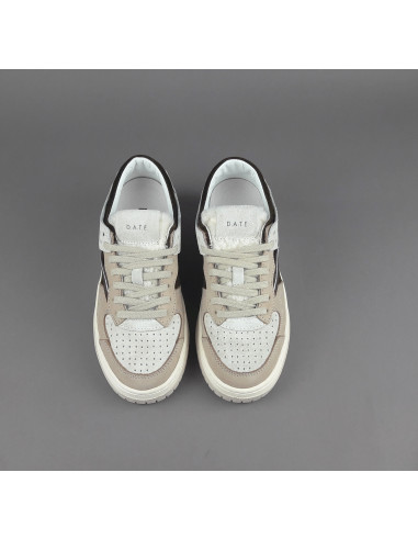 D.A.T.E. \ Sneakers Torneo Pop Donna Camoscio Beige Prezzo 195,00