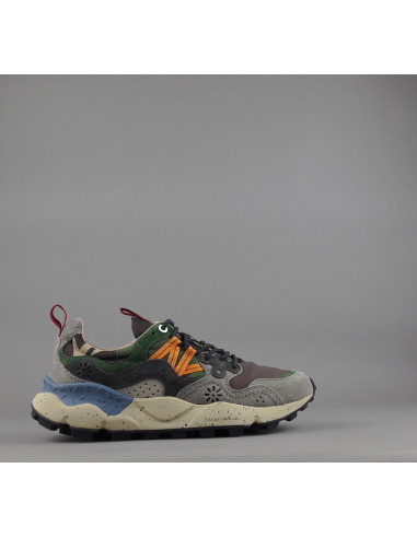 Flower Mountain \ Sneakers Uomo Yamano 3 Camoscio Tela Grigio Scuro Prezzo 235,00