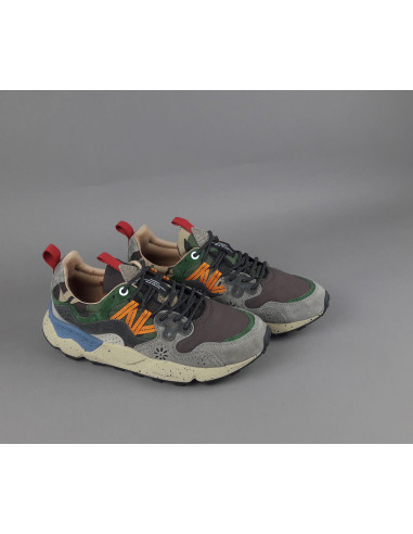 Flower Mountain \ Sneakers Uomo Yamano 3 Camoscio Tela Grigio Scuro Prezzo 235,00