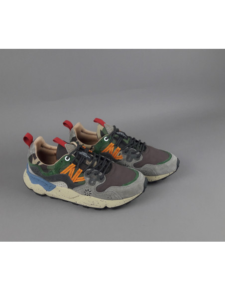 Flower Mountain \ Sneakers Uomo Yamano 3 Camoscio Tela Grigio Scuro Prezzo 235,00