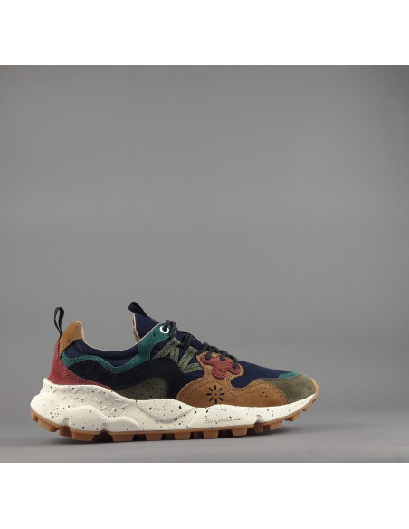 Flower Mountain \ Sneakers Uomo Yamano 3 Camoscio Tela Marrone Blu Prezzo 225,00