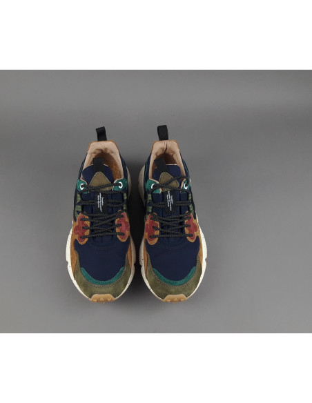 Flower Mountain \ Sneakers Uomo Yamano 3 Camoscio Tela Marrone Blu Prezzo 225,00