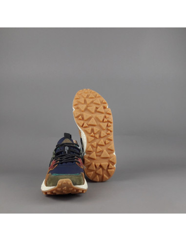 Flower Mountain \ Sneakers Uomo Yamano 3 Camoscio Tela Marrone Blu Prezzo 225,00