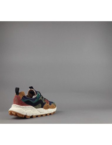 Flower Mountain \ Sneakers Uomo Yamano 3 Camoscio Tela Marrone Blu Prezzo 225,00