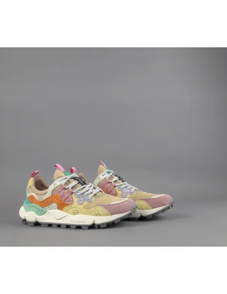 Flower Mountain \ Sneakers Donna Yamano 3 Camoscio Tela Rosa Giallo Prezzo 205,00