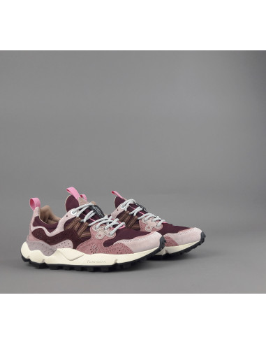 Flower Mountain \ Sneakers Donna Yamano 3 Camoscio Tela Rosa Antico Wine Prezzo 205,00