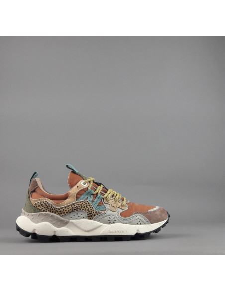 Flower Mountain \ Sneakers Donna Yamano 3 Camoscio Tela Marrone Talpa Prezzo 215,00