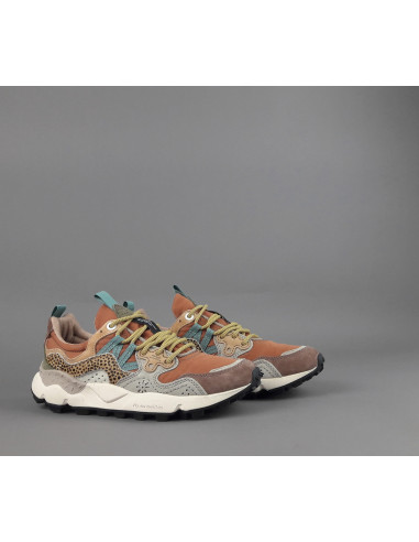 Flower Mountain \ Sneakers Donna Yamano 3 Camoscio Tela Marrone Talpa Prezzo 215,00