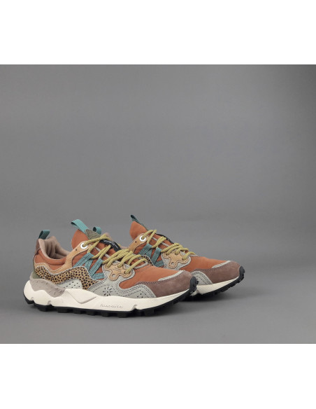 Flower Mountain \ Sneakers Donna Yamano 3 Camoscio Tela Marrone Talpa Prezzo 215,00