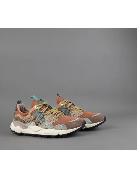 Flower Mountain \ Sneakers Donna Yamano 3 Camoscio Tela Marrone Talpa Prezzo 215,00