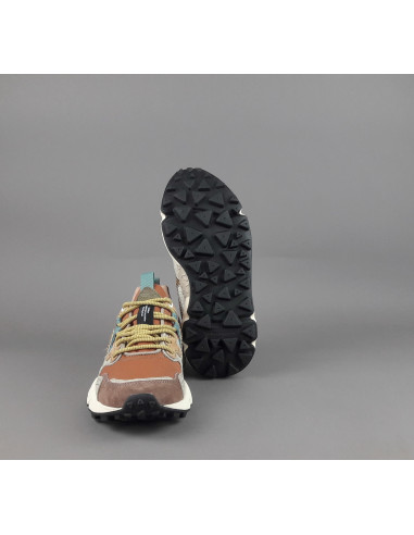 Flower Mountain \ Sneakers Donna Yamano 3 Camoscio Tela Marrone Talpa Prezzo 215,00