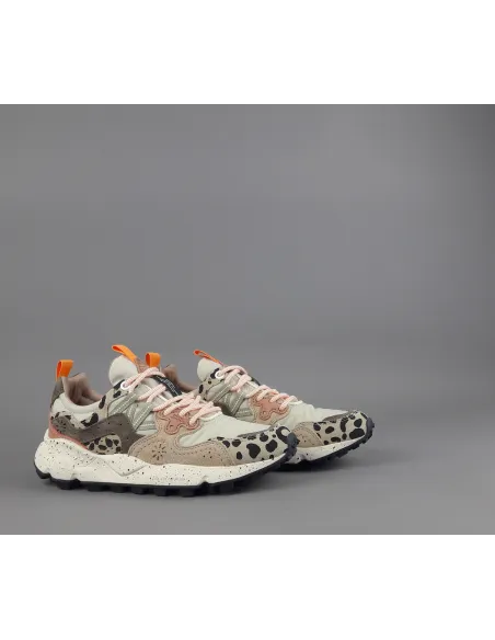 Flower Mountain \ Sneakers Donna Yamano 3 Camoscio Tela Beige Talpa Prezzo 210,00
