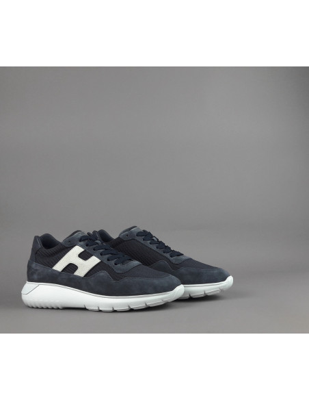 Hogan \ Interactive3 Uomo Camoscio Tela Blu Scuro Prezzo 390,00