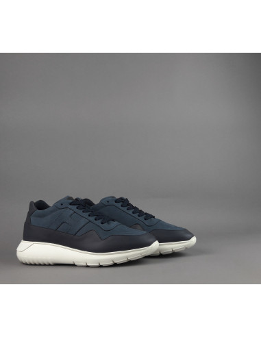 Hogan \ Interactive3 Uomo Pelle Nabuk Blu Scuro Prezzo 390,00