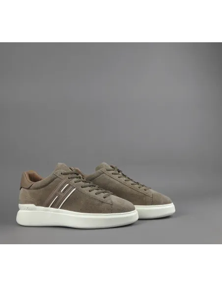 Hogan \ Sneakers H580 Uomo Camoscio Marrone Chiaro Prezzo 390,00