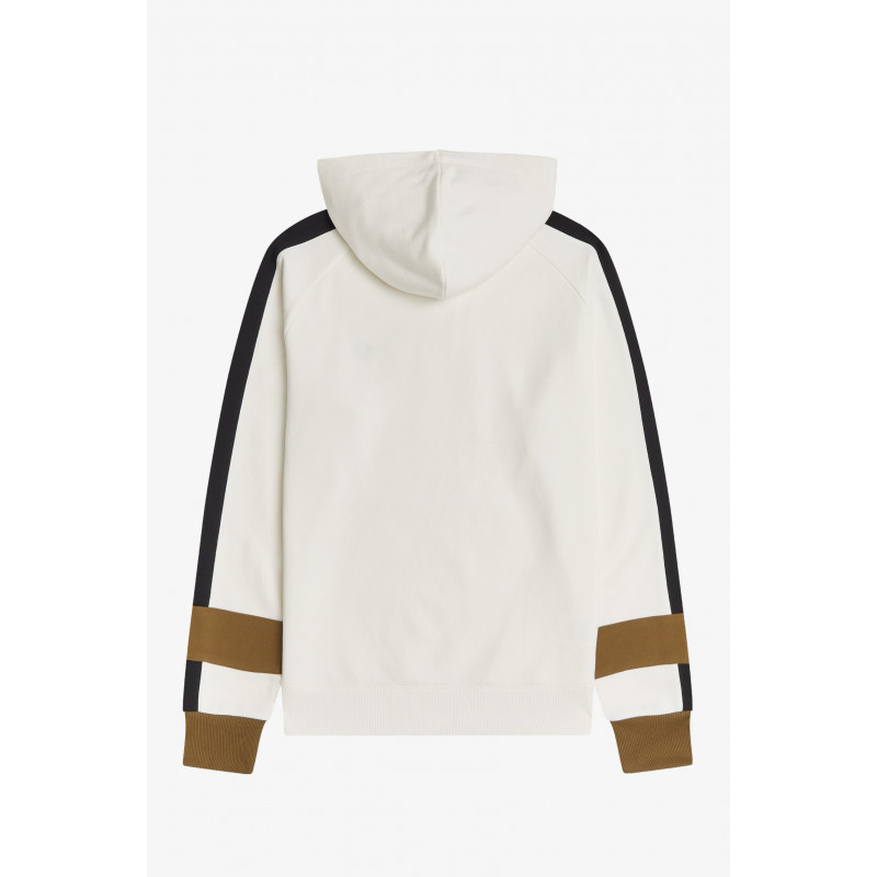 Fred Perry Felpa Con Cappuccio E Riga Uomo Cotone Bianco Prezzo 180,00