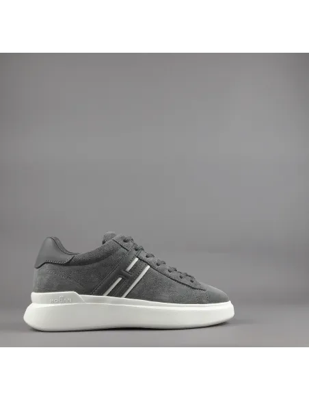 Hogan \ Sneakers H580 Uomo Camoscio Grigio Scuro Prezzo 390,00
