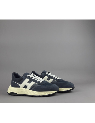 Hogan \ Hyperlight Uomo Camoscio Pelle Blu Scuro Pezzo 450,00