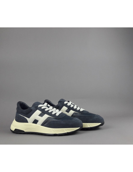 Hogan \ Hyperlight Uomo Camoscio Pelle Blu Scuro Pezzo 450,00