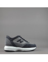 Hogan \ Interactive New Uomo Camoscio Tela Blu Grigio Prezzo 430,00