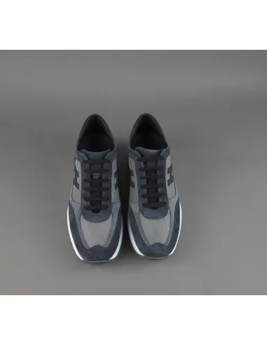 Hogan \ Interactive New Uomo Camoscio Tela Blu Grigio Prezzo 430,00