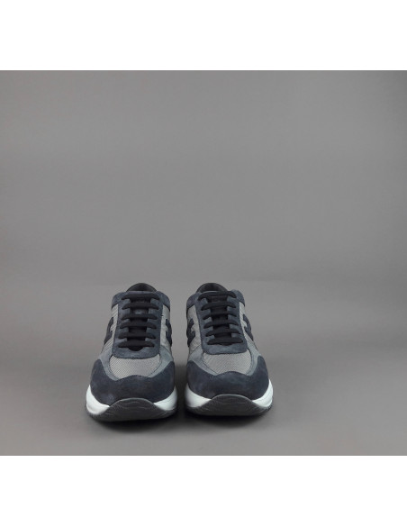 Hogan \ Interactive New Uomo Camoscio Tela Blu Grigio Prezzo 430,00