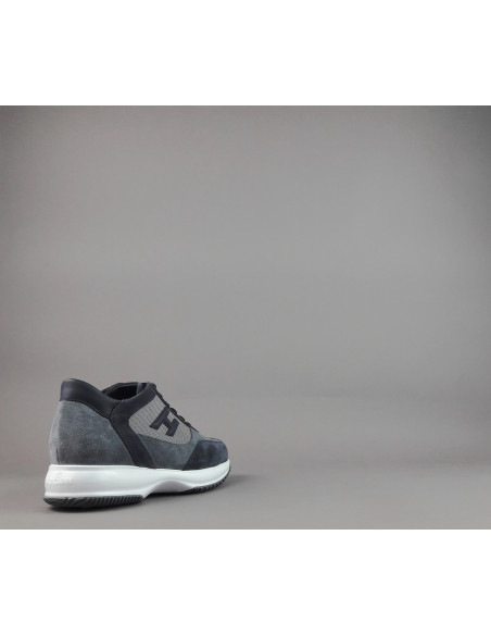 Hogan \ Interactive New Uomo Camoscio Tela Blu Grigio Prezzo 430,00