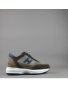 Hogan \ Interactive New Uomo Camoscio Tela Marrone Beige Prezzo 430,00