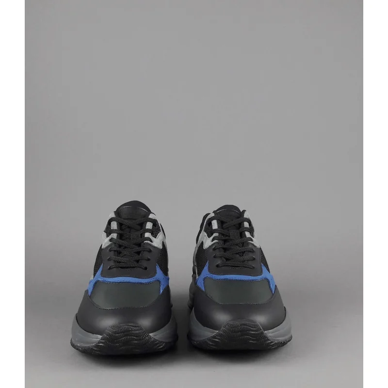 Hogan Sneakers Interaction Uomo Pelle Camoscio Tela Nero Grigio Prezzo 360,00